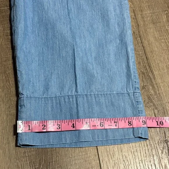 Talbots Light Blue Cropped Pants - Picture 11 of 13